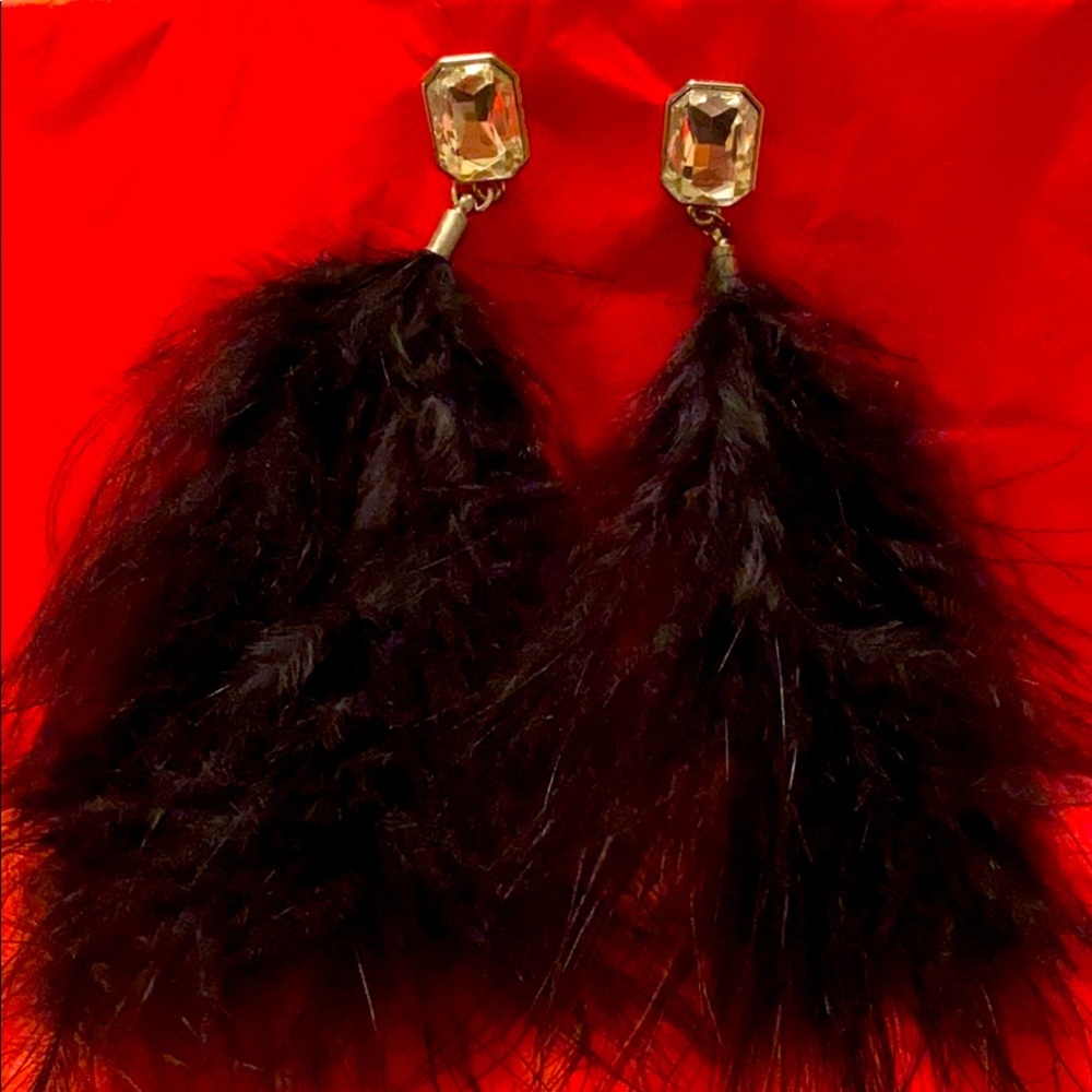 Feather earrings